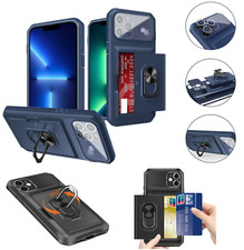 Shockproof Builder Ring Card Case For iPhone 15 Pro Max 13 14Pro 12 11 SE 8 7 XR