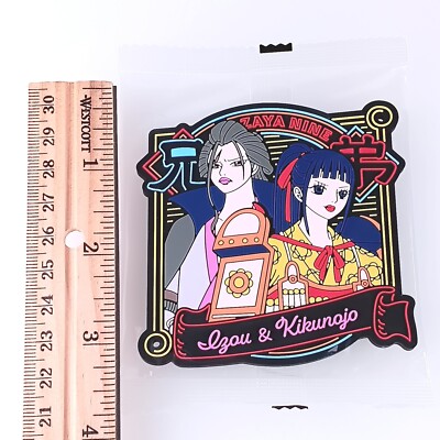 Akazaya Nine Izo Kikunojo One Piece Rubber Coaster Bandai From
