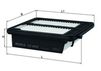 Knecht LX3462 Luftfilter FüR CR-Z 1.5H 09.10- Honda