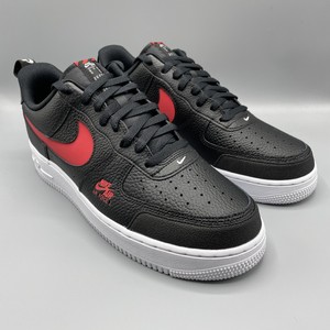 black red and white af1