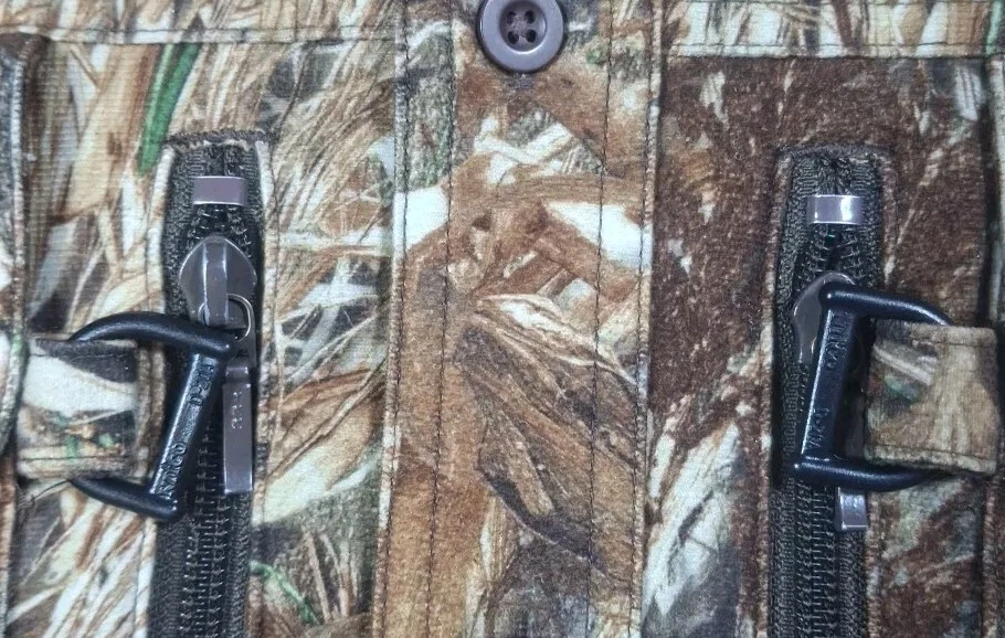 Cabelas Camouflage Shirt Mens XL Button Up Waterproof Mesh Lined Duck Blind Camo - Image 4 of 4