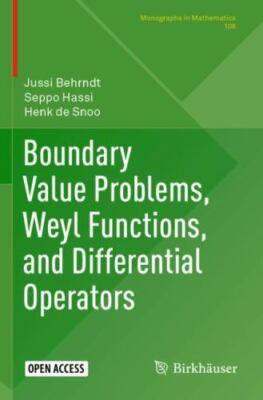 Boundary Value Problems, Weyl Functions, and Differential Operators, Paperbac...