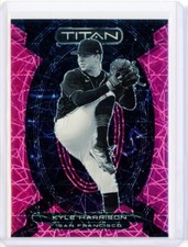 2023 Panini Chronicles Titan KYLE HARRISON RC Rookie Pink Velocity Prizm 2/17