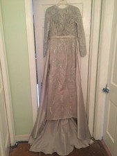 Bridess Gray Formal Gown size 6