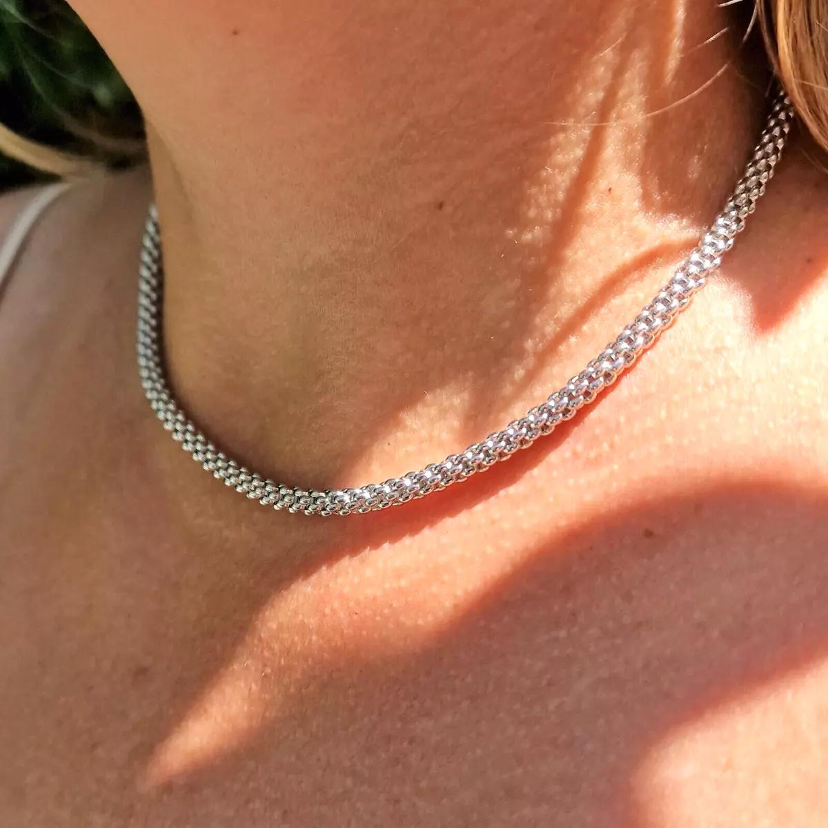Collana girocollo Donna FOPE in oro bianco 18 kt 750 a maglia art