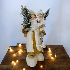 HOUSE OF HATTEN 1996 DENISE CALLA SANTA W/ ANGEL AND DOVE WINGS OF LIGHT W/TAG