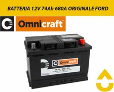 BATTERIA 74Ah 680A ORIGINALE FORD OMNICRAFT FIESTA FOCUS VI 1.4 1.6 TDCi