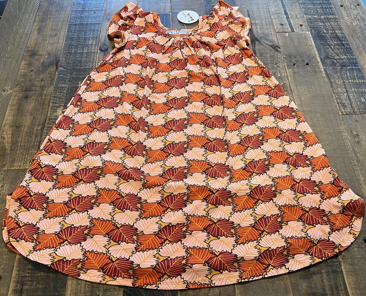 Dot Dot Smile size 7 girls fall leaves Swing dress new eBay