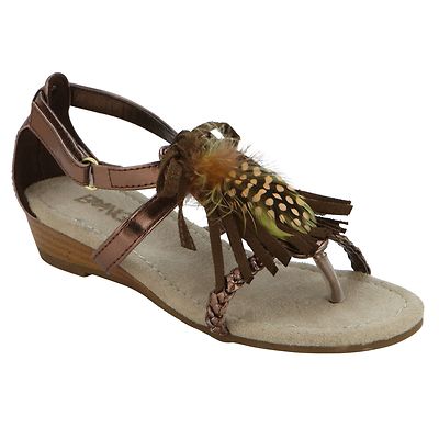 BONGO GIRLS CORVINA FEATHER SANDALS