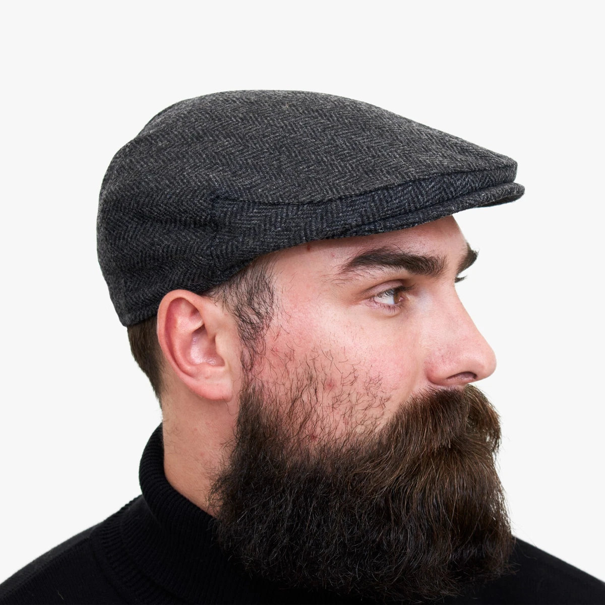 Dark grey store flat cap