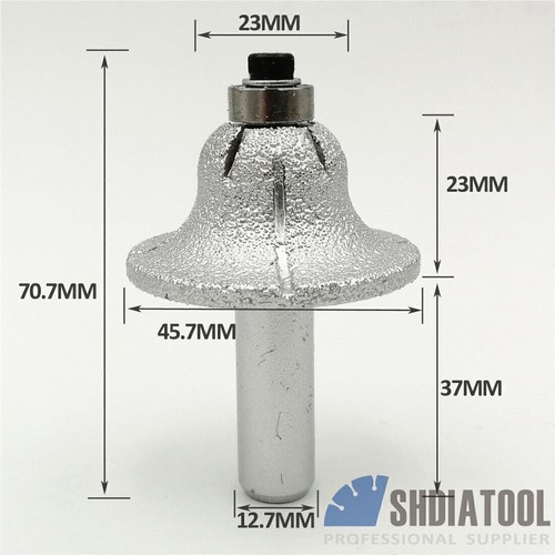 Fresa diamantata con stelo da 1/2 pollice per pietra fresa per granito e marmo T1 - Foto 3 di 38