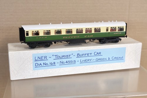 COMET MODELLE KIT GEBAUT LNER GRÜN CREME TOURISTENBUFFET AUTO BUS 43513 ol | Zustand: Used