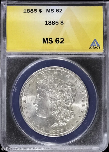 1885-P $1 Morgan Silver Dollar ANACS MS 62 | Uncirculated UNC