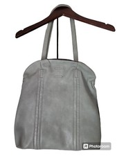 ANTIK KRAFT Gray 2 in 1 Vegan Leather Double Handles FAITH TOTE missing strap 
