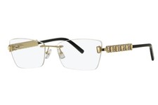 Caviar Eyeglasses 2375 C21 Gold Frames New Authentic Italy 54/16