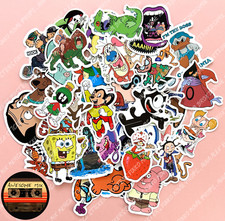 50 Cartoon 80's 90's Stickers - Scrapbook, Laptop, iPad, Consoles, Books, Cases