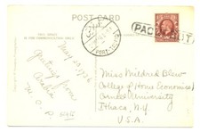 ADEN 1936 FOTO PPC -PM = PAQUEBOT = TO USA VF 