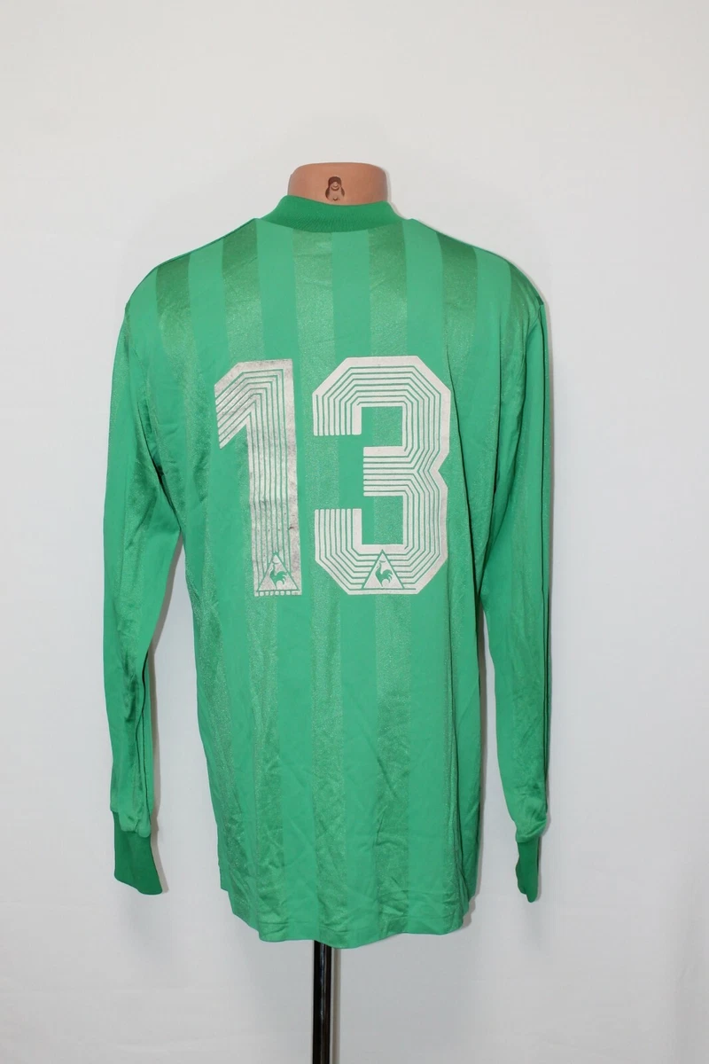 Maillot Vintage Le Coq Sportif Taille XL - Vert - N°10 - Fabriqué En France