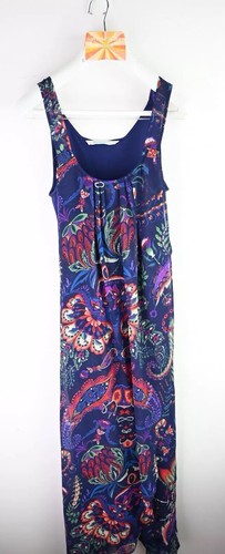 Desigual "Global traveller" paisley multi coloured maxi dress size EU38/UK10 - Picture 4 of 14