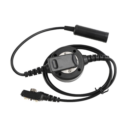 For Hytera PD780G/580/788 6-Pin U94 PTT 7.1mm Big Plug Tactical Throat Headset - Zdjęcie 2 z 17
