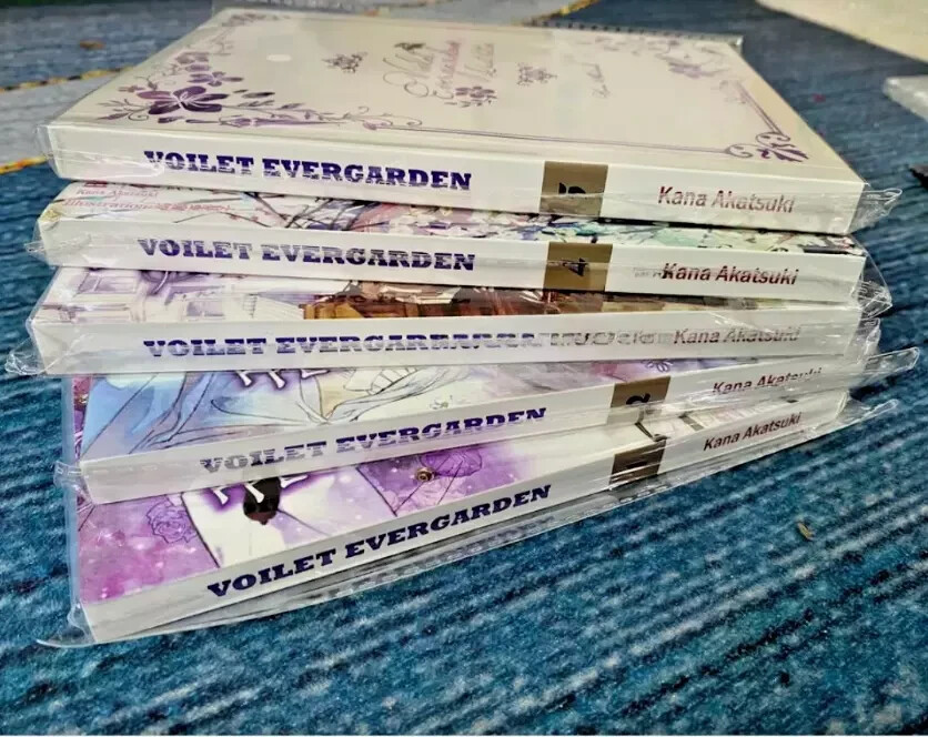 Violet Evergarden English Light Novel 5 Books by Kana Akatsuki