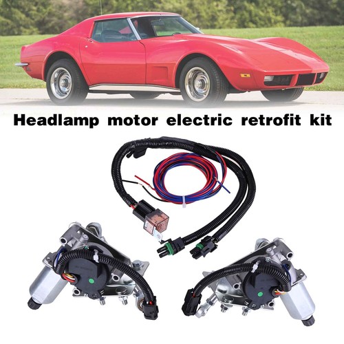 FOR CHEVY C3 CORVETTE 19681982 ELECTRIC HEADLIGHT CONVERSION KIT PLUG