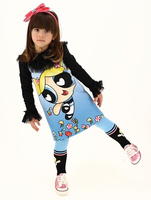 Monnalisa Kleid Powerpuff Girls, Gr.104 , -50%  NEU!