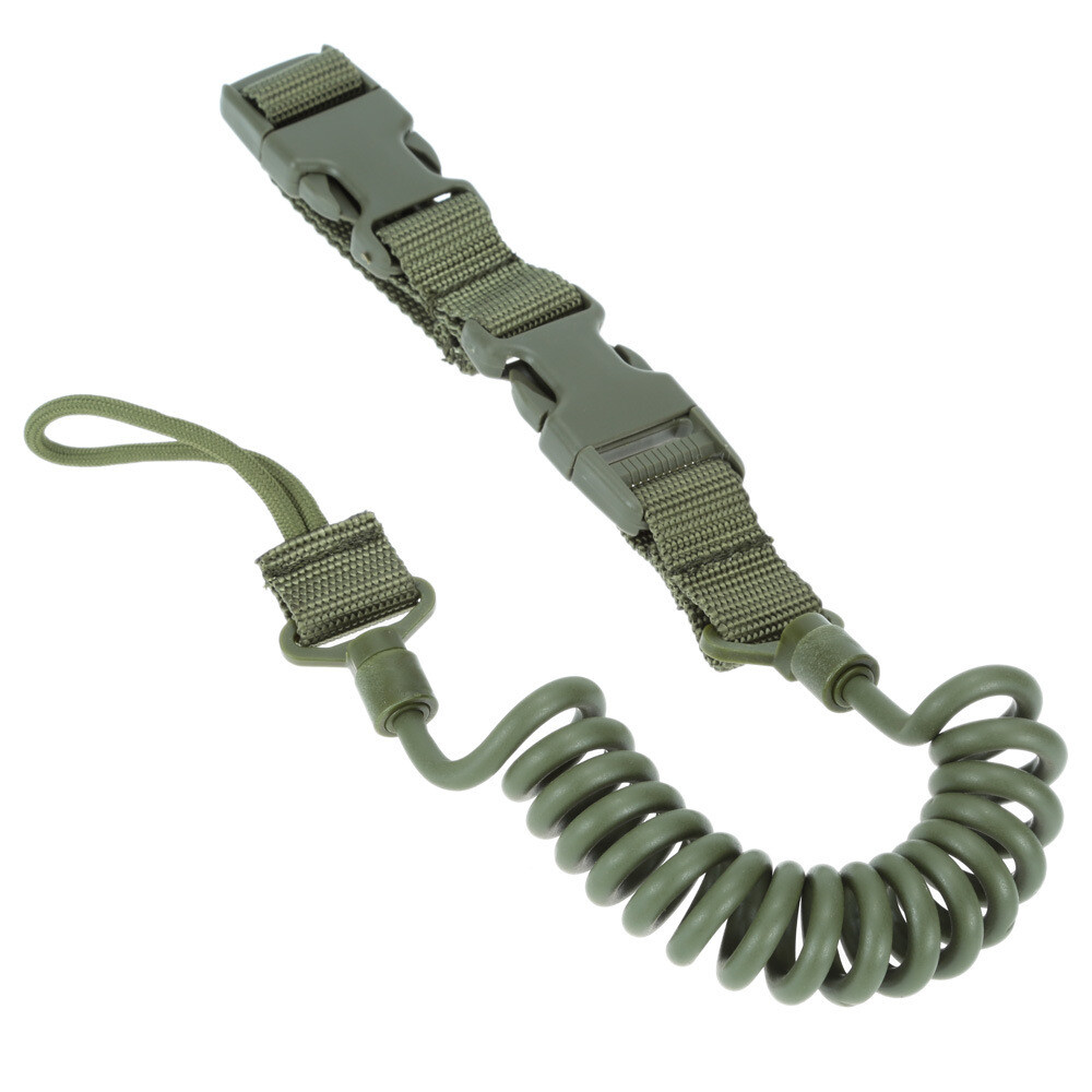 Pistol Mat Rope Tactical Pistol Sling Elastic Handgun Lanyard Secure Spring Retention ...