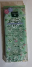 EARTH THERAPEUTICS Pedi-Jams gel booties NIP 1 count Jojoba Vitamin E fits most