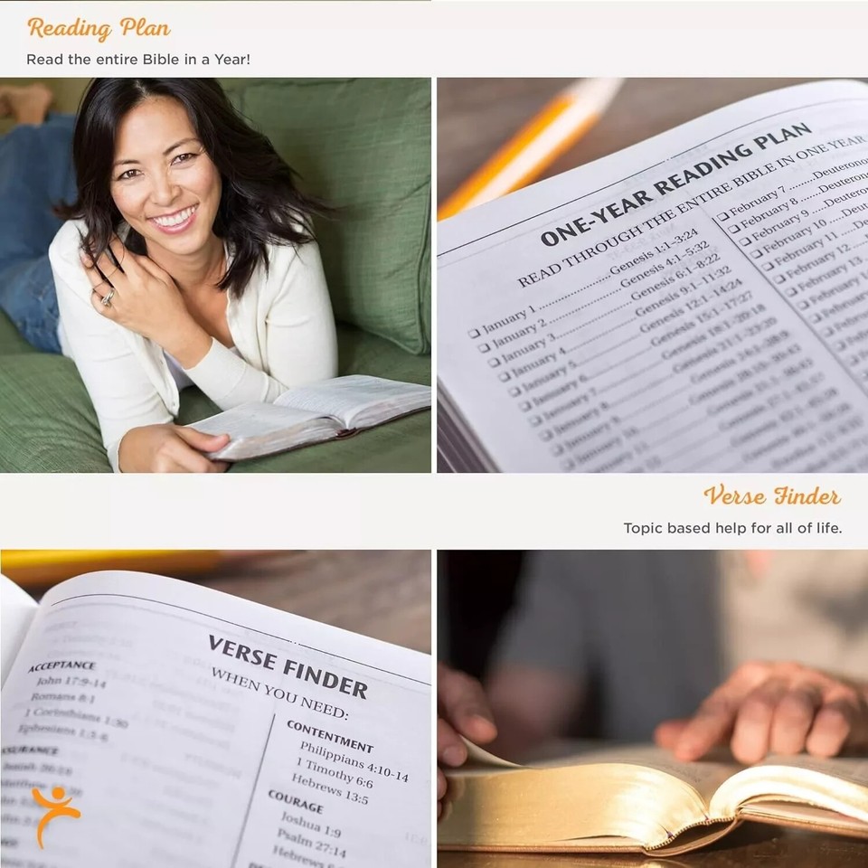 NKJV Reference Bible, Center-Column Giant Print Indexed BRAND NEW In - Foto 4