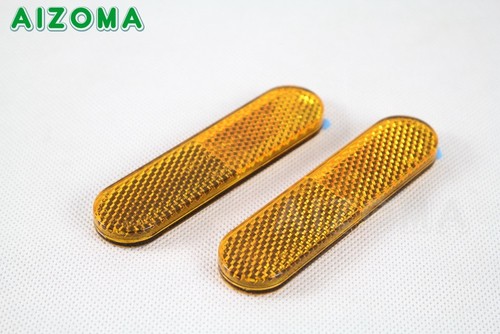 2X Universal Warning Reflector Reflective Stickers For Motorcycle ATV Car Truck - Picture 7 of 10