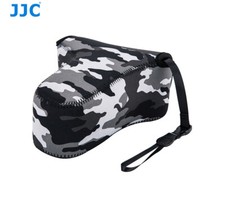 JJC Camouflage Neoprene Camera Pouch Case Fujifilm X-T30 X-T20 55-210mm Lens