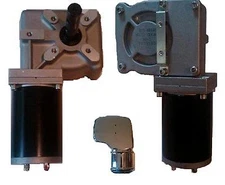 60:1 600 WATT ELEC TARP GEARMOTOR W/ CHROME COVER, DUMP TRUCK GEAR MOTOR