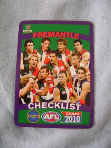 2010 TEAMCOACH AFL CARDS BASIC TEAM FREMANTLE (11) + CL