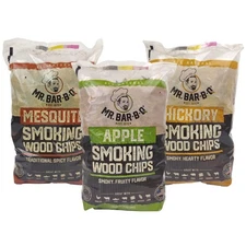 Wood Smoker Chips Bundle of 3 Flavors - Apple, Mesquite & Hickory Wood Chips ...