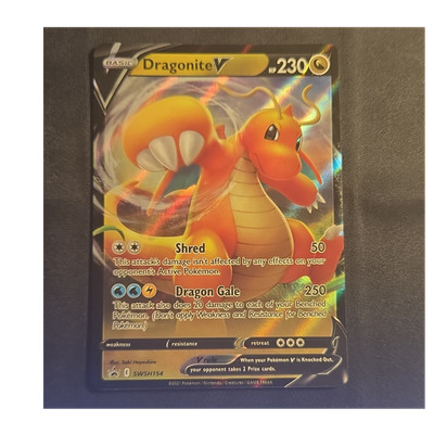Dragonite V SWSH154 SWSH: Sword & Shield Promo Holo 230 HP English