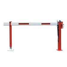 Schranke, Schlagbaum, Wegsperre, Wegfahrsperre, mit Gasdruckfeder, feste Auflage