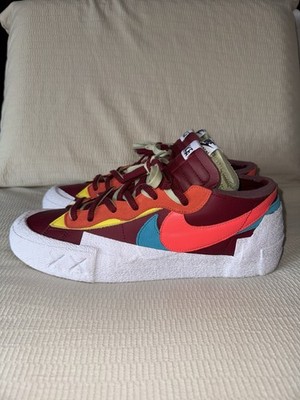 Men s Kaws/Sacai Blazer Low Team Red Size 14