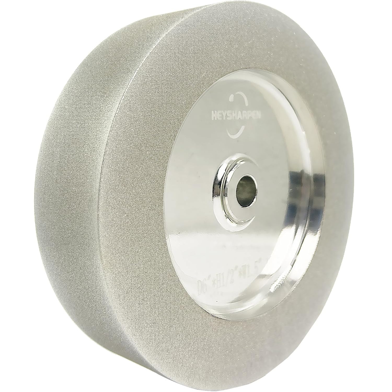 "Muela abrasiva Mega Square CBN 6 pulgadas 320 grano, 1,5"" de ancho, eje de 1/2"" para Sharpeni"