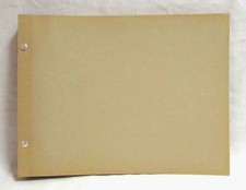 50 PAGES FROM VTG UNUSED SCRAPBOOK ALBUM SCREW POSTS 12 3/8" LONG X 10" WIDE