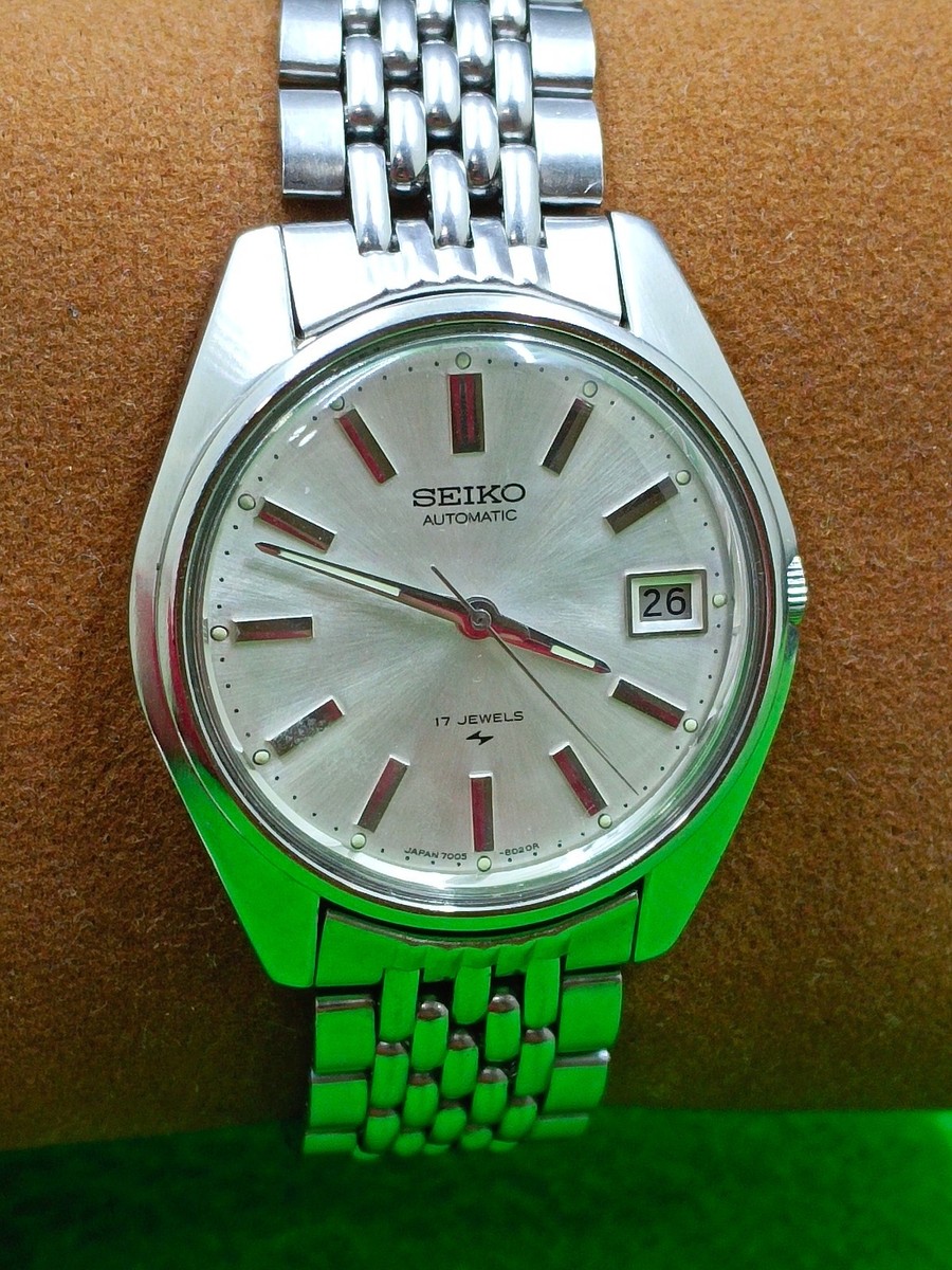 vintage SEIKO 5 watch Automatic Japan Date Indicator 7005-8022 | eBay