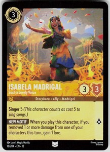 Isabela Madrigal - Such a Lovely Voice 16/204 Uncommon - Lorcana: The First Chapter