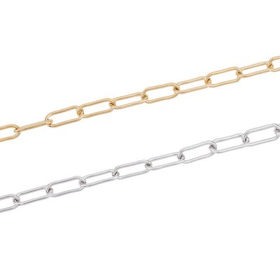 1box 2pcs 2 style 304 Stainless Steel Handmade Chains Link Chains Unwelded Mixed