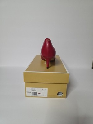 Michael Kors Women s Alina Flex Pump Red  Leather Heels