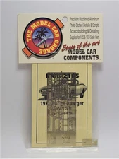 Model Car Garage 2185 1/25 Scale 1971 Dodge Charger Photo Etched Detail Set