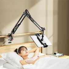 Long Arm Tablet Stand Phone Holder Lazy Bed Desk Mount For iPad iPhone Samsung