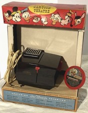WALT DISNEY 1961 VIEW-MASTER Cartoon Theater with SPECIAL Non-3D Sawyer Slides