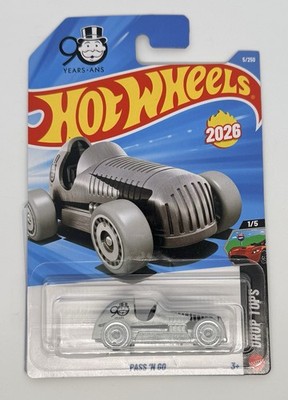 2026 Hot Wheels Monopoly 90 Years Pass 'N Go #5 Drop Tops 1/5