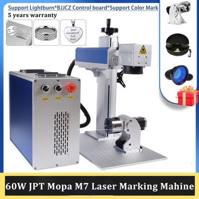 60W JPT M7 Mopa Fiber Marking Machine Color Marking Ezcad For Lightburn US