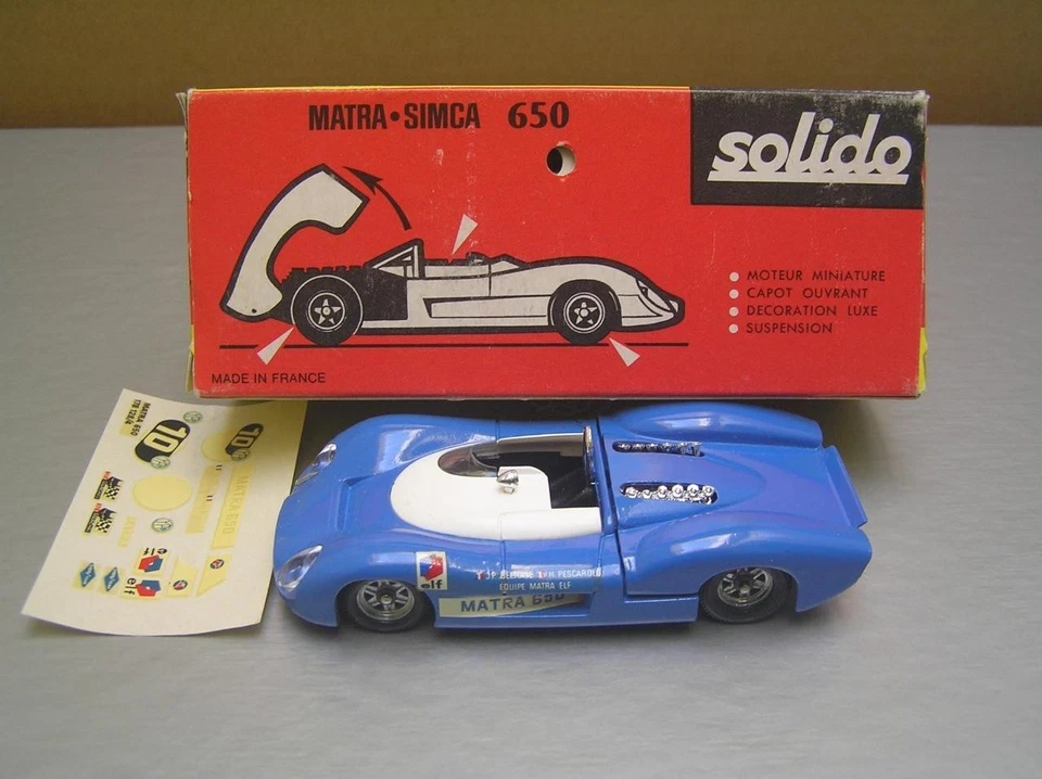 Solido 178 Matra Simca 650 Le Mans made in France 1/43 scale Mint in Box MIB - Image 3 of 4